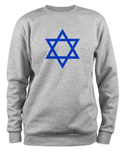 Lade das Bild in den Galerie-Viewer, Styletex23 Sweatshirt Flag Of Israel Davidstern, XXL grau
