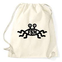 Lade das Bild in den Galerie-Viewer, Styletex23 Turnbeutel FSM Flying Spaghettimonster Darwin