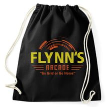 Lade das Bild in den Galerie-Viewer, Flynn's Arcade Film Logo Fan Turnbeutel, schwarz
