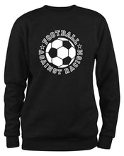 Lade das Bild in den Galerie-Viewer, Styletex23 Sweatshirt Football Against Racism, schwarz XXL