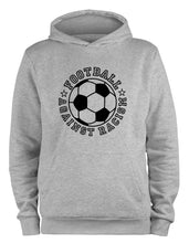 Lade das Bild in den Galerie-Viewer, Styletex23 Kapuzenpullover Football Against Racism, XXL grau