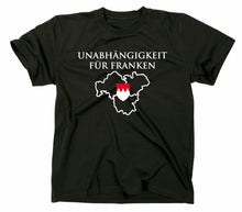 Lade das Bild in den Galerie-Viewer, Styletex23 T-Shirt Herren Unabhängigkeit für Franken Funshirt, schwarz, XXL