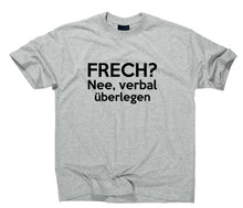 Lade das Bild in den Galerie-Viewer, Styletex23 T-Shirt Herren Frech nee verbal überlegen Fun, sport grey, XXL