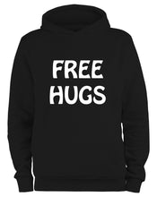 Lade das Bild in den Galerie-Viewer, Styletex23 Kapuzenpullover Free Hugs Fun, schwarz XXL