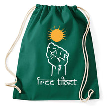 Lade das Bild in den Galerie-Viewer, Styletex23 Turnbeutel Free Tibet Dalai Lama