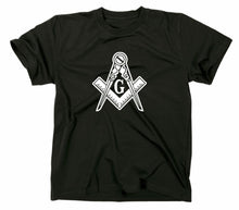 Lade das Bild in den Galerie-Viewer, Styletex23 T-Shirt Herren Freemason Freimaurer Logo, schwarz, XXL
