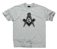 Lade das Bild in den Galerie-Viewer, Styletex23 T-Shirt Herren Freemason Freimaurer Logo, sport grey, XXL