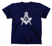 Lade das Bild in den Galerie-Viewer, Styletex23 T-Shirt Herren Freemason Freimaurer Logo, navy, XXL