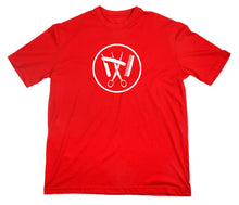 Lade das Bild in den Galerie-Viewer, Styletex23 T-Shirt Herren Friseur Zunft Zunftwappen Logo, rot, XXL