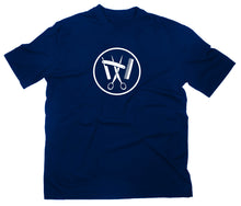 Lade das Bild in den Galerie-Viewer, Styletex23 T-Shirt Herren Friseur Zunft Zunftwappen Logo, navy, XXL