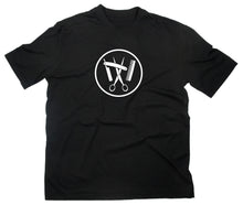 Lade das Bild in den Galerie-Viewer, Styletex23 T-Shirt Herren Friseur Zunft Zunftwappen Logo, schwarz, XXL