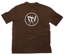 Lade das Bild in den Galerie-Viewer, Styletex23 T-Shirt Herren Friseur Zunft Zunftwappen Logo, braun, XXL