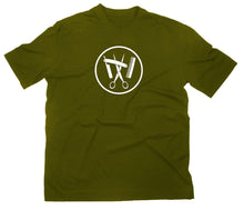 Lade das Bild in den Galerie-Viewer, Styletex23 T-Shirt Herren Friseur Zunft Zunftwappen Logo, oliv, XXL