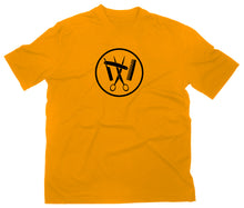 Lade das Bild in den Galerie-Viewer, Styletex23 T-Shirt Herren Friseur Zunft Zunftwappen Logo, gelb, XXL