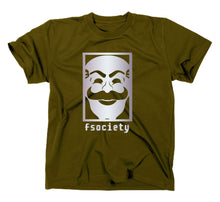 Lade das Bild in den Galerie-Viewer, Styletex23 T-Shirt Herren Fsociety, Evil Corp Corporation, oliv, XXL