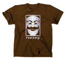 Lade das Bild in den Galerie-Viewer, Styletex23 T-Shirt Herren Fsociety, Evil Corp Corporation, braun, XXL