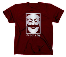 Lade das Bild in den Galerie-Viewer, Styletex23 T-Shirt Herren Fsociety, Evil Corp Corporation, maroon, XXL