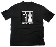 Lade das Bild in den Galerie-Viewer, Styletex23 T-Shirt Herren Game Over Verheiratet Hochzeit, schwarz, XXL