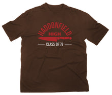 Lade das Bild in den Galerie-Viewer, Styletex23 T-Shirt Herren Haddonfield High School Halloween braun, XXL