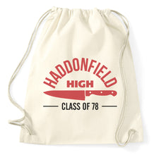 Lade das Bild in den Galerie-Viewer, Haddonfield High School Halloween Turnbeutel Sportbeutel Gym Bag, natur