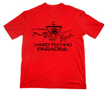 Lade das Bild in den Galerie-Viewer, Styletex23 T-Shirt Herren Hard Techno Paradise Logo, rot, XXL