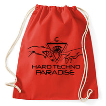 Lade das Bild in den Galerie-Viewer, Hard Techno Paradise Genesis Turnbeutel, red