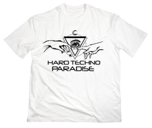 Lade das Bild in den Galerie-Viewer, Styletex23 T-Shirt Herren Hard Techno Paradise Logo, weiss, XXL