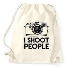 Lade das Bild in den Galerie-Viewer, I Shoot People Fotograf Fotografie Turnbeutel, natur