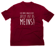 Lade das Bild in den Galerie-Viewer, Styletex23 T-Shirt Herren Ich habs angeleckt jetzt ist es meins Fun, maroon, XXL