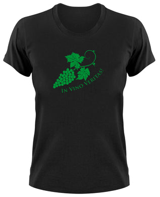 Styletex23 T-Shirt Damen In Vino Veritas Wein Winzer