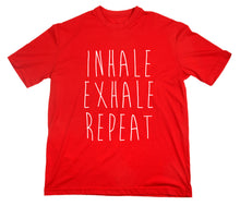 Lade das Bild in den Galerie-Viewer, Styletex23 T-Shirt Herren Inhale Exhale Repeat, Yoga Om Shiva Shakti Pilates, rot, XXL