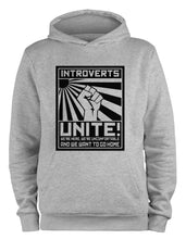 Lade das Bild in den Galerie-Viewer, Styletex23 Kapuzenpullover Introverts Unite Fun, XXL grau