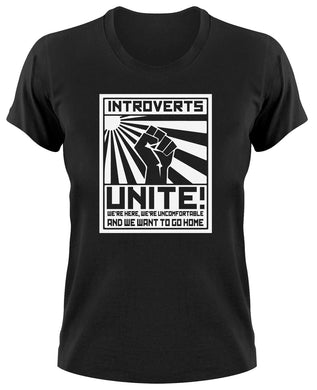 Styletex23 T-Shirt Damen Introverts Unite Fun