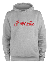 Lade das Bild in den Galerie-Viewer, Styletex23 Kapuzenpullover Jesus Christ This is My Blood, XXL grau