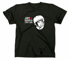 Lade das Bild in den Galerie-Viewer, Styletex23 T-Shirt Herren Juri Gagarin, Kosmonaut UDSSR CCCP, schwarz, XXL
