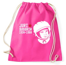 Lade das Bild in den Galerie-Viewer, Styletex23 Turnbeutel Juri Gagarin Cosmonaut Astronaut Russia CCCP
