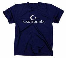 Lade das Bild in den Galerie-Viewer, Styletex23 T-Shirt Herren Karadeniz Türkei Türkiye Flagge Fahne, navy, XXL