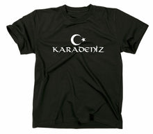 Lade das Bild in den Galerie-Viewer, Styletex23 T-Shirt Herren Karadeniz Türkei Türkiye Flagge Fahne, schwarz, XXL