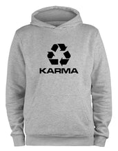 Lade das Bild in den Galerie-Viewer, Styletex23 Kapuzenpullover Karma Recyling Symbol, XXL grau