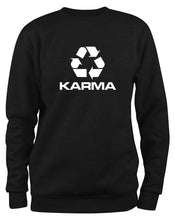 Lade das Bild in den Galerie-Viewer, Styletex23 Sweatshirt Karma Recyling Symbol, schwarz XXL