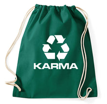 Lade das Bild in den Galerie-Viewer, Styletex23 Turnbeutel Karma Recycle Logo Symbol