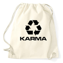 Lade das Bild in den Galerie-Viewer, Styletex23 Turnbeutel Karma Recycle Logo Symbol