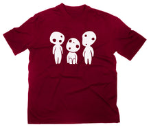 Lade das Bild in den Galerie-Viewer, Styletex23 T-Shirt Herren Kodama Baumgeist Geist, maroon, XXL