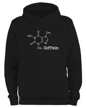 Lade das Bild in den Galerie-Viewer, Styletex23 Kapuzenpullover Koffein Coffein Molekül, schwarz XXL