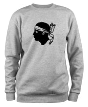 Lade das Bild in den Galerie-Viewer, Styletex23 Sweatshirt Korsika Flagge, XXL grau