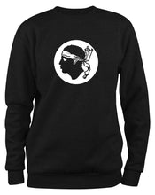 Lade das Bild in den Galerie-Viewer, Styletex23 Sweatshirt Korsika Flagge, schwarz XXL
