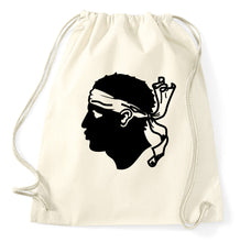 Lade das Bild in den Galerie-Viewer, Styletex23 Turnbeutel Korsika Corsica Corse Flag Head