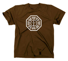 Lade das Bild in den Galerie-Viewer, Styletex23 T-Shirt Herren Lost Der Pfeil Logo Dharma Initiative, braun, XXL