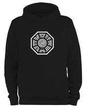 Lade das Bild in den Galerie-Viewer, Styletex23 Kapuzenpullover Lost Die Orchidee Logo Dharma Initiative, schwarz XXL