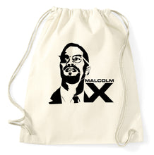 Lade das Bild in den Galerie-Viewer, Styletex23 Turnbeutel Malcolm X Black Power